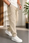 Erkek Baggy Pantolon Bej Cd189