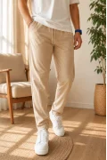 Erkek Jogger Pantolon Bej Cd254