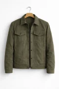 Erkek Slim Fit Nubuk Ceket Yeşil Cd109