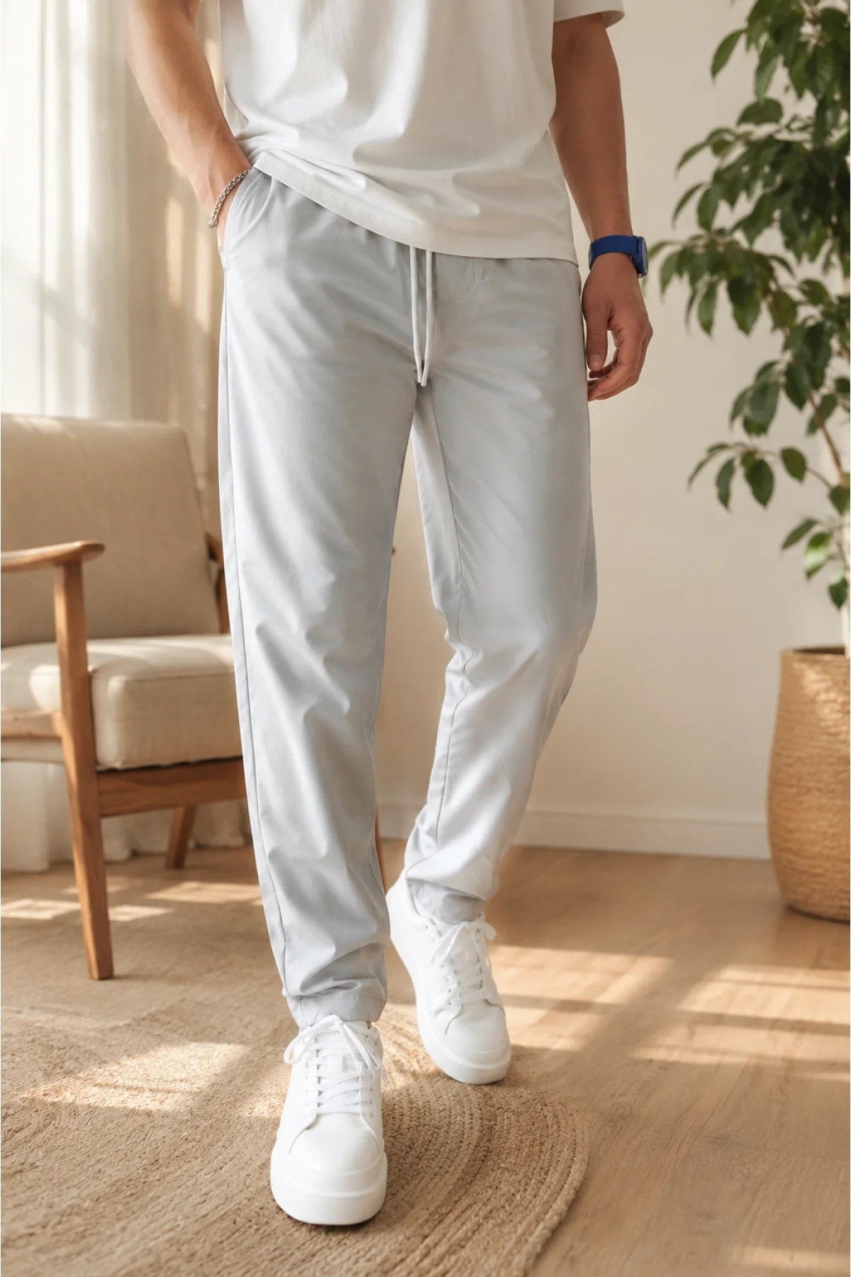 Erkek Jogger Pantolon Gri Cd254
