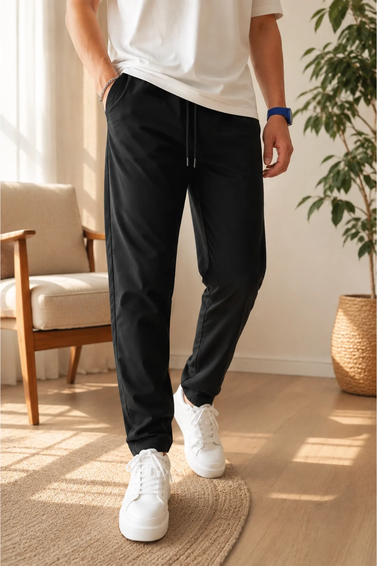Erkek Jogger Pantolon Siyah Cd254