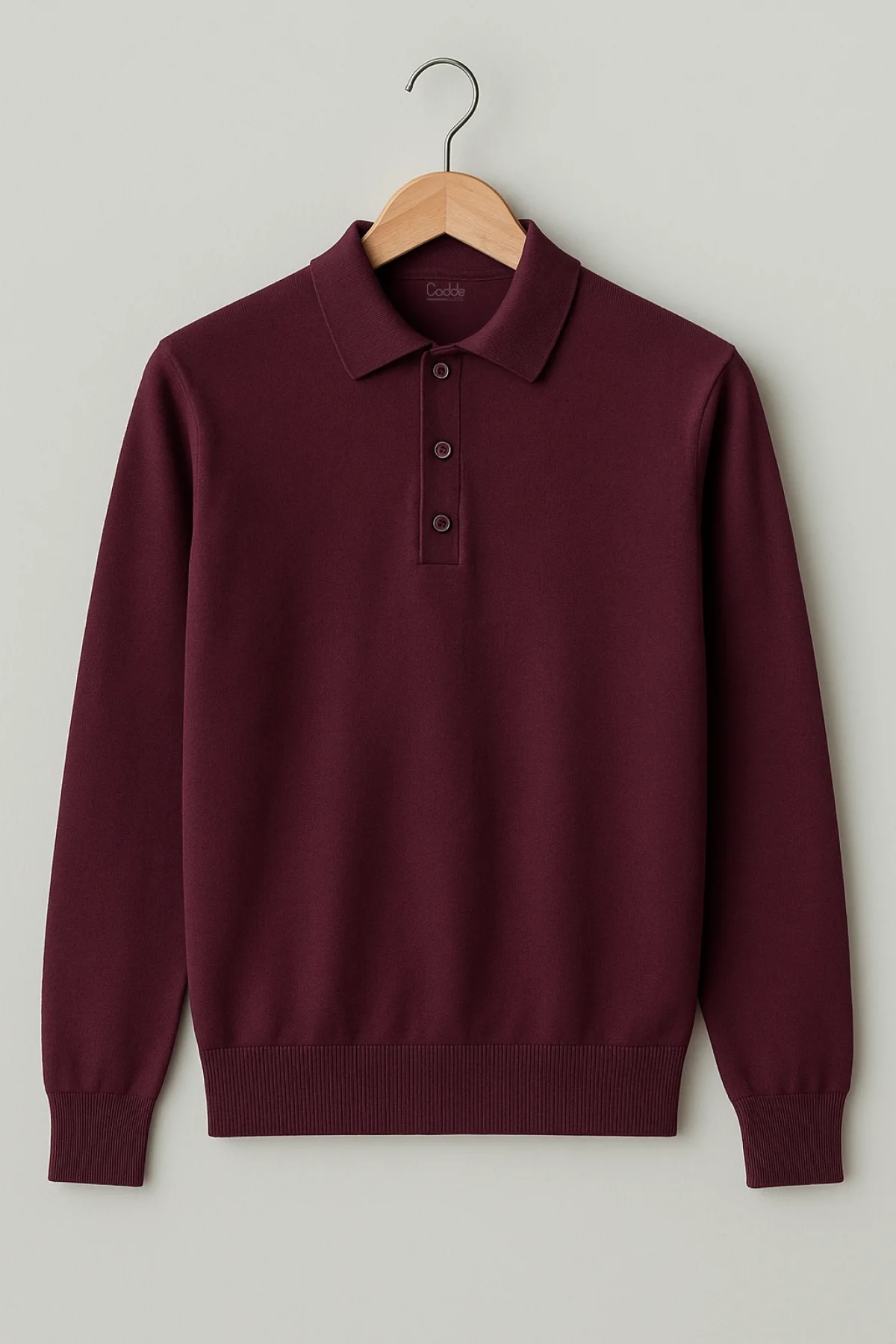 Erkek Polo Yaka Kazak Bordo Cd111