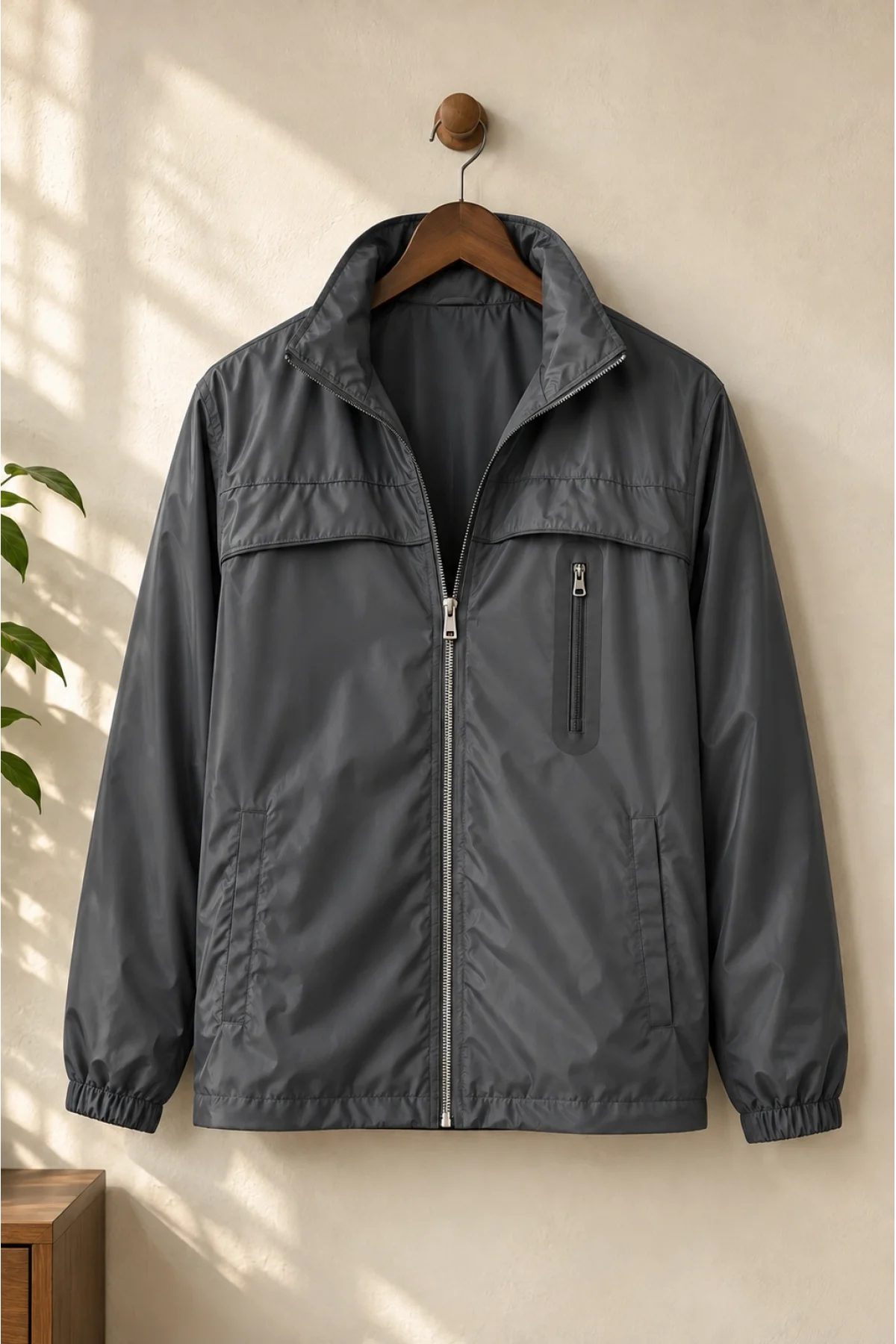 Erkek Softshell Yağmurluk Gri Cd198