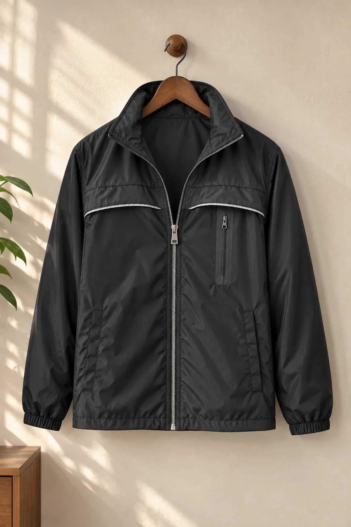 Erkek Softshell Yağmurluk Siyah Cd198