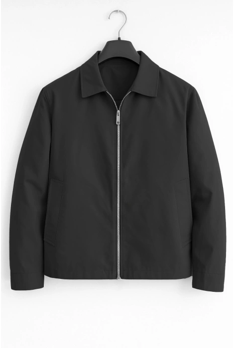 Erkek Oversize Trenç Ceket Siyah Cd105