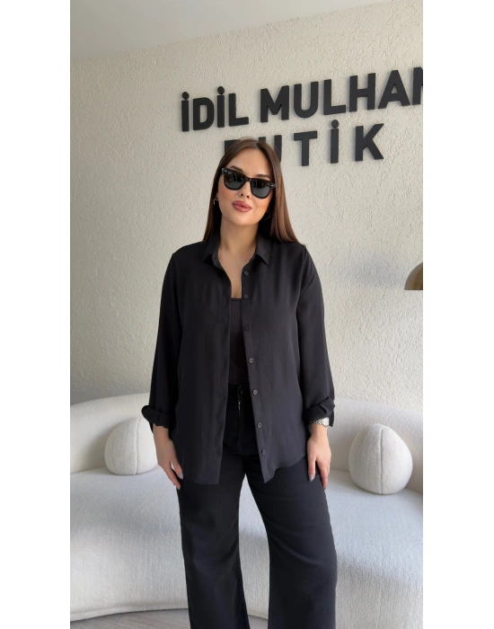 Siyah Salaş Gömlek