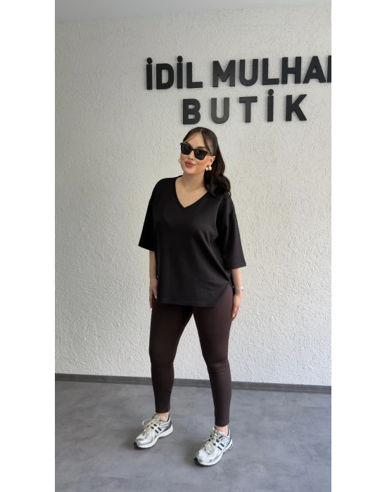 Kahverengi Toparlayıcı Tayt