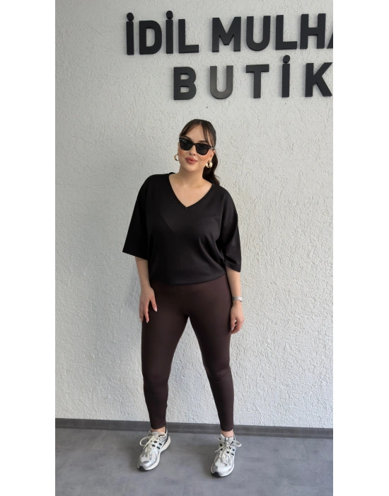 Kahverengi Toparlayıcı Tayt
