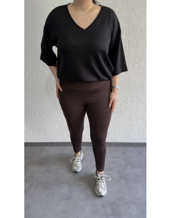 Kahverengi Toparlayıcı Tayt