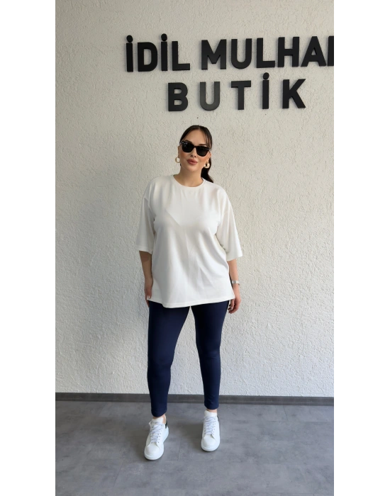 Lacivert Toparlayıcı Tayt