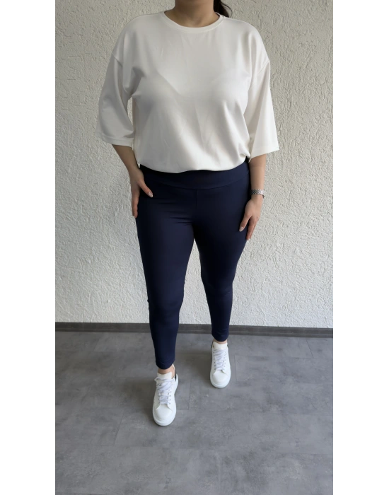 Lacivert Toparlayıcı Tayt