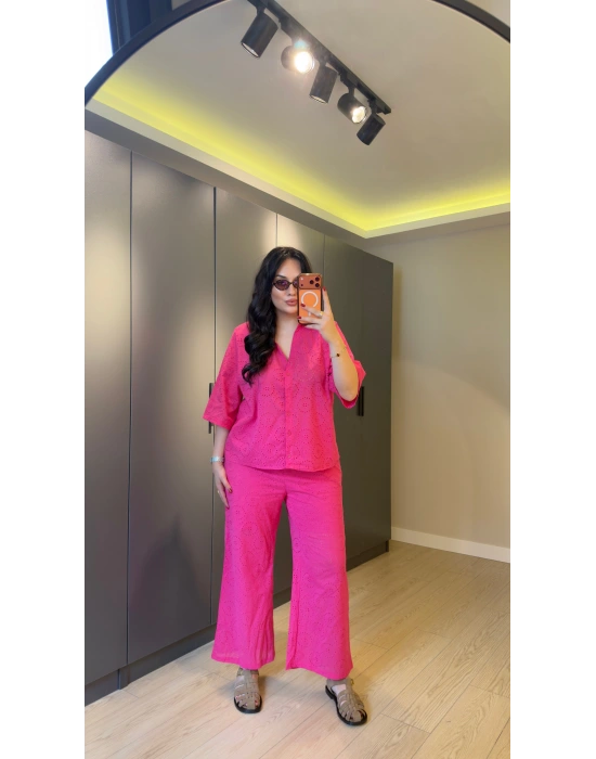Pembe Pamuk Fisto Premium Takım