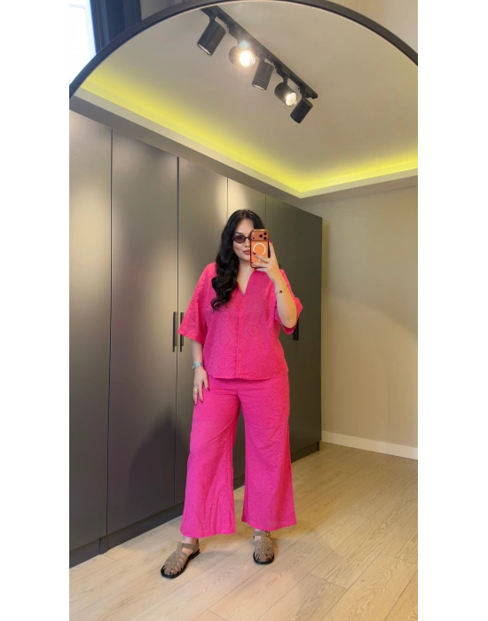 Pembe Pamuk Fisto Premium Takım