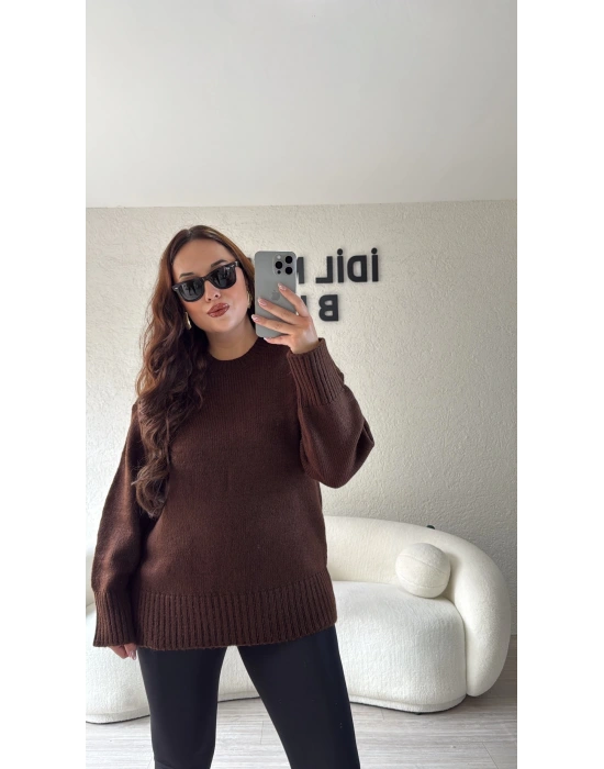 Acı Kahve Bisiklet Yaka Kazak