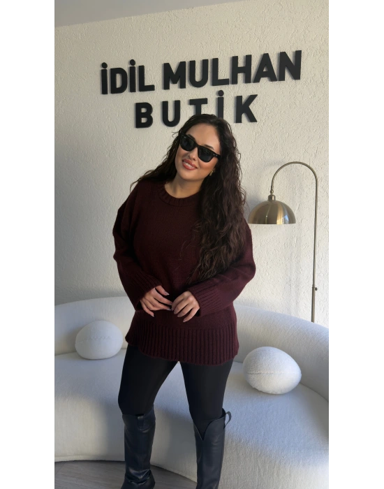 Bordo Orj Marka Oversize Kazak
