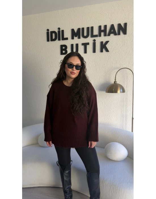 Bordo Orj Marka Oversize Kazak
