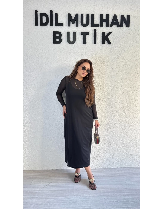 İkili Tül Elbise Takım