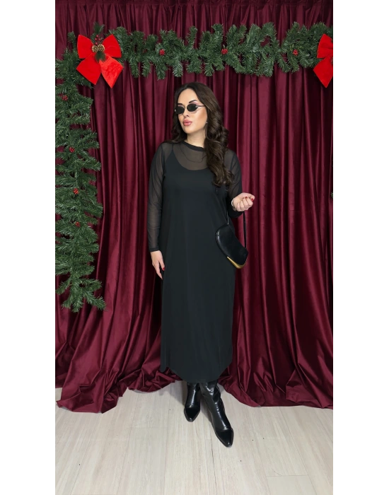 İkili Tül Elbise Takım