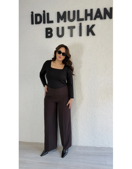 Kahverengi Palazzo Pantolon