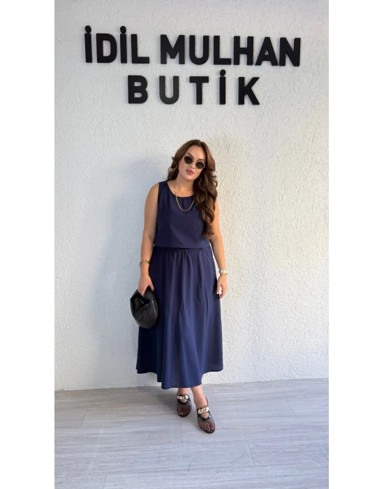 Lacivert Etekli Tensel Takım