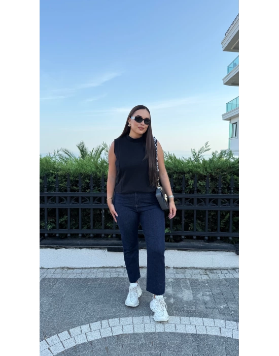 Lacivert Likralı Jean