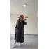Siyah Askılı Elbise Çıkarılabilir Gömlek Detaylı Takım