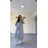 Siyah Çizgili Gömlek Elbise