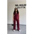 Bordo Zr Model Yelek Pantolon Takım