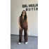 Kahverengi Zr Model Yelek Pantolon Takım