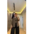 Haki Oversize Yarım Kollu Gömlek