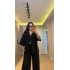Siyah Oversize Yarım Kollu Gömlek