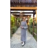 Gri Ceketli Elbise Takım