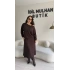 Kahverengi Oysh Kumaş İkili Elbise