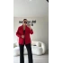 Kırmızı Premium Taş Detaylı Blazer Ceket