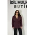Mürdüm Bağlama Detaylı Blazer Ceket