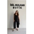 Siyah Bağlama Detay Yelek Takım