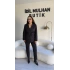 Siyah Bağlama Detaylı Kruvaze Blazer Takım