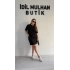 Siyah Belden Gizli Elbise