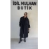 Siyah Düğme Detaylı Trençkot