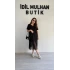 Siyah Eteği Güpürlü Elbise