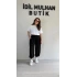 Siyah Pileli Şalvar Pantolon