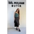 Siyah Yüksek Bel Saten Etek