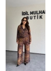 Etnik Desenli Premium Gömlekli Takım