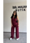 Bordo Zr Model Yelek Pantolon Takım