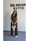 Kahverengi Zr Model Yelek Pantolon Takım