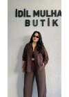 Acı Kahve Gömlekli Tensel Takım