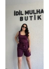 Mürdüm Oysh Kumaş Şortlu Takım