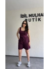 Mürdüm Oysh Kumaş Şortlu Takım