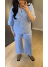 Bebe Mavi Pamuk Fisto Premium Takım