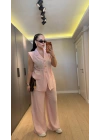 Pudra Premium Blazer Yelek Takım